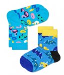 Happy Socks Sokken Kids Poolparty 2 Pack Blauw happy socks kopen in de aanbieding