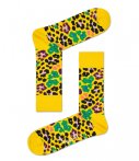 Happy Socks Sokken Multi Leopard Geel happy socks kopen in de aanbieding