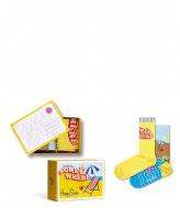 Happy Socks 2-Pack Wish You Were Here Sockss Gift Set Geel (2200)