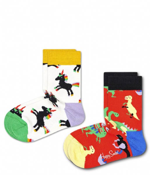 Happy Socks  2-pack Kids Dinosaur Socks dinosaur (4000)