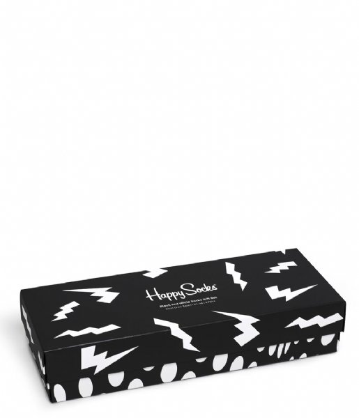 Happy Socks  4-Pack Black & White Socks Gift Set Black & Whites (9100)