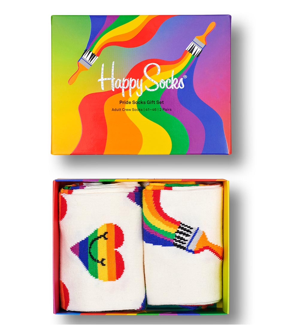 Happy Socks Sokken 2-Pack Pride Socks Gift Set Paars online kopen