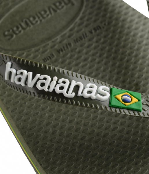 Havaianas  Flipflops Kids Brasil Logo Green/Green (3058)