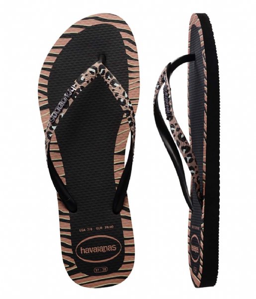 Havaianas  Flipflops Slim Animals Fashion Black (0090)