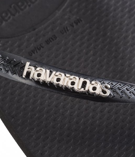 Havaianas  Flipflops Square Logo Metallic Black/Silver (2976)