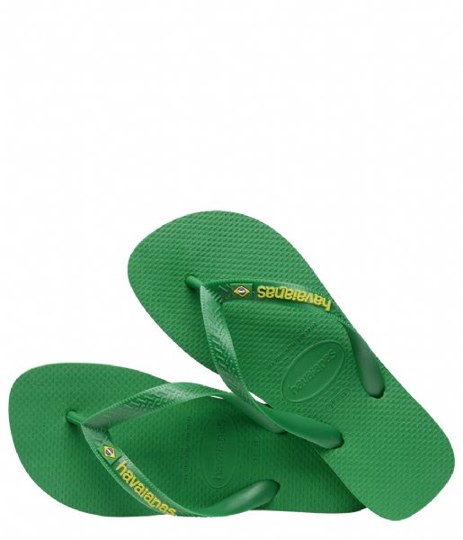 Havaianas  Flipflops Brasil Logo Neon Patria Green/Yellow Citrico (6758)