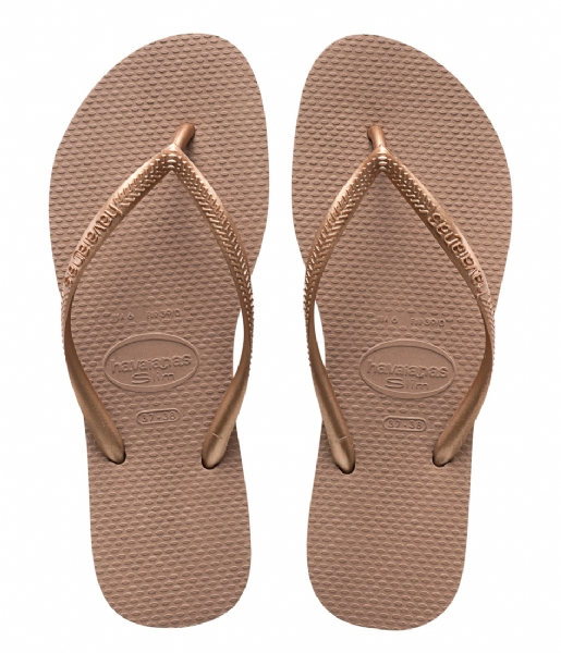 Havaianas Slippers Flipflops Slim rose gold colored (3581)