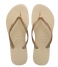 Havaianas Slippers Flipflops Slim sand grey light golden colored (2719)