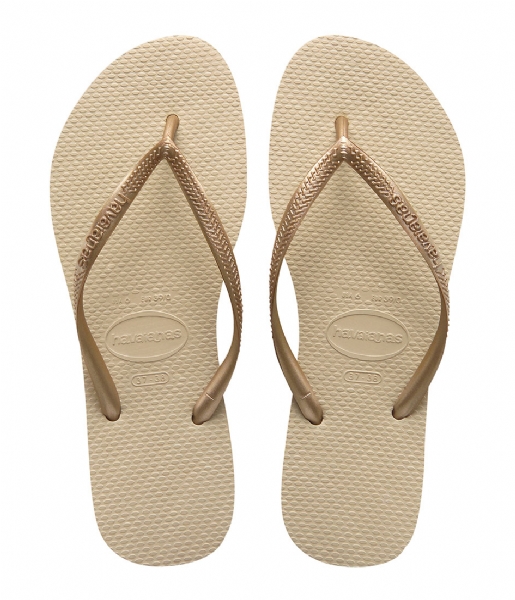 Havaianas Slippers Kids Flipflops Slim sand grey light golden (2719) Havaianas Slippers Kids Flipflops Slim sand grey light golden (2719)