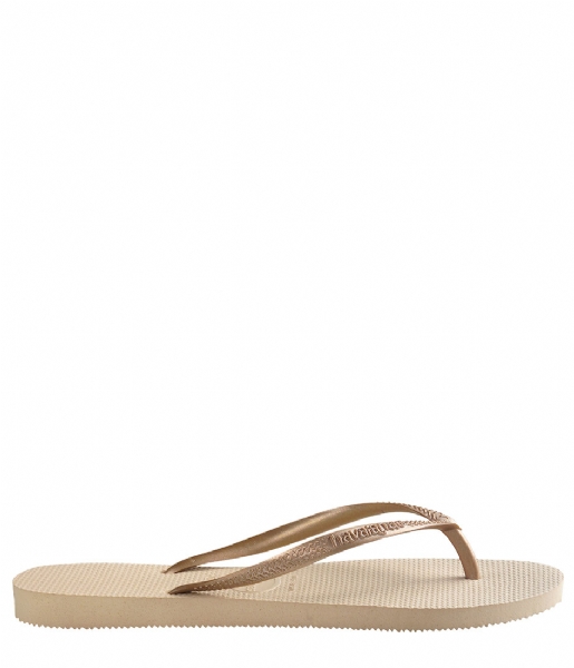 Havaianas Slippers Kids Flipflops Slim sand grey light golden (2719) Havaianas Slippers Kids Flipflops Slim sand grey light golden (2719)