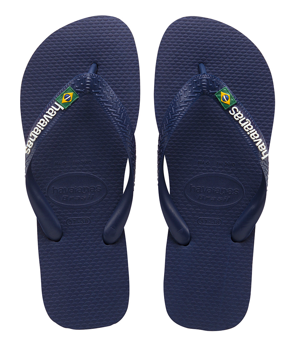 Havaianas Slippers Kids Flipflops Brasil Logo navy blue (0555) | The ...