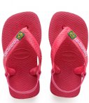 Havaianas Slippers Baby Flipflops Brasil Logo Roze havaianas kopen in de aanbieding