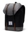 Herschel Supply Co.  Retreat Backpack 15 inch Black Grid Gargoyle Sun Orange (5722)