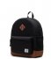 Herschel Supply Co.  Herschel Heritage Youth Backpack Black Saddle Brown (04735)