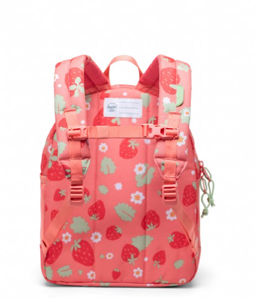 Herschel Supply Co.  Heritage Youth Backpack Shell Pink Sweet Strawberries