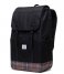 Herschel Supply Co.  Retreat Backpack Black Winter Plaid (6010)
