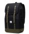 Herschel Supply Co.  Retreat Backpack Black Ivy Green (6011)