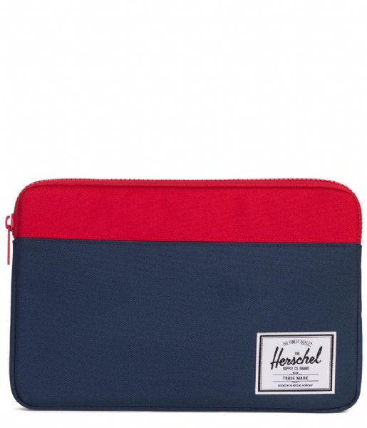 Herschel Supply Co.  Anchor Sleeve 13 inch Macbook navy red (02068)