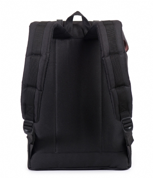 Herschel Supply Co. Dagrugzak Retreat 15 Inch black & black PU Herschel Supply Co. Dagrugzak Retreat 15 Inch black & black PU