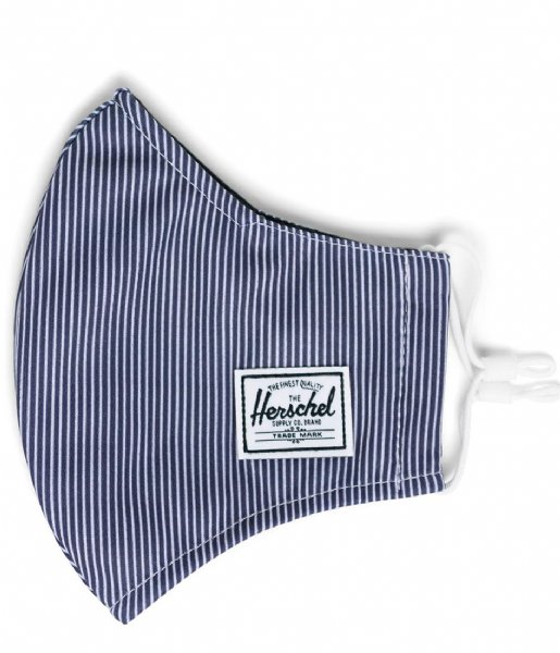 Herschel Supply Co. Mondkapje Classic Fitted Face Mask Peacoat Engineered Stripe (04927)