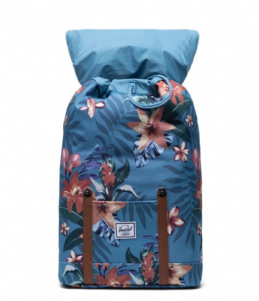 Herschel Supply Co. Dagrugzak Retreat Mid Volume Summer Floral Heaven Blue (03894) Herschel Supply Co. Dagrugzak Retreat Mid Volume Summer Floral Heaven Blue (03894)