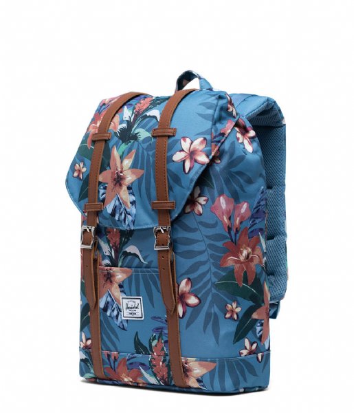 Herschel Supply Co. Dagrugzak Retreat Mid Volume Summer Floral Heaven Blue (03894) Herschel Supply Co. Dagrugzak Retreat Mid Volume Summer Floral Heaven Blue (03894)