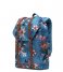 Herschel Supply Co. Dagrugzak Retreat Mid Volume Summer Floral Heaven Blue (03894) Herschel Supply Co. Dagrugzak Retreat Mid Volume Summer Floral Heaven Blue (03894)