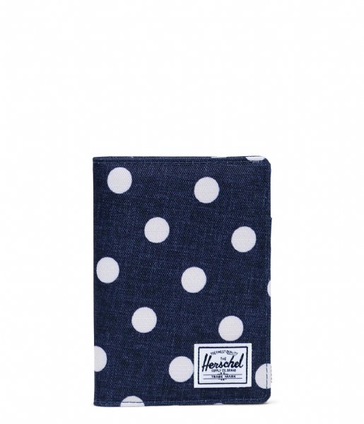 Herschel Supply Co. Paspoorthouder Raynor Passport Holder RFID Polka Dot Crosshatch Peacoat (03887) Herschel Supply Co. Paspoorthouder Raynor Passport Holder RFID Polka Dot Crosshatch Peacoat (03887)