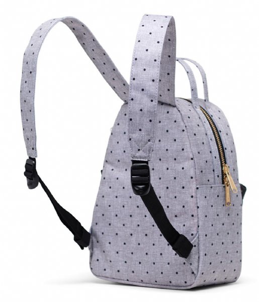 Herschel Supply Co. Dagrugzak Nova Mini Polka Dot Crosshatch Grey/Black (03556) Herschel Supply Co. Dagrugzak Nova Mini Polka Dot Crosshatch Grey/Black (03556)