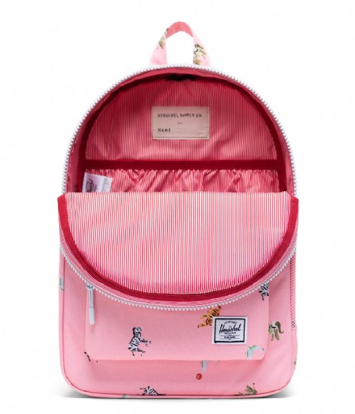 Herschel Supply Co.  Heritage Youth Candy Pink Circus Animals (04069)