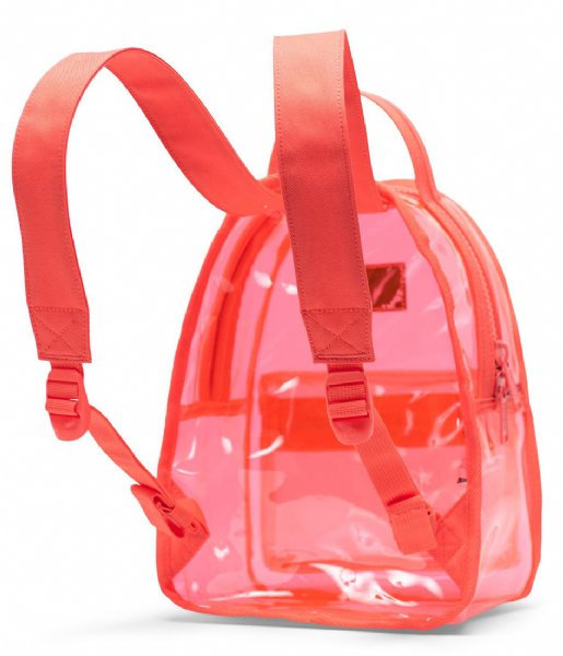 Herschel Supply Co. Dagrugzak Nova Mini Clear Bags Hot coral (04138) Herschel Supply Co. Dagrugzak Nova Mini Clear Bags Hot coral (04138)