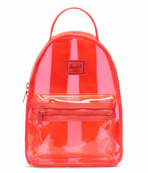 Herschel Supply Co. Dagrugzak Nova Mini Clear Bags Hot coral (04138) Herschel Supply Co. Dagrugzak Nova Mini Clear Bags Hot coral (04138)