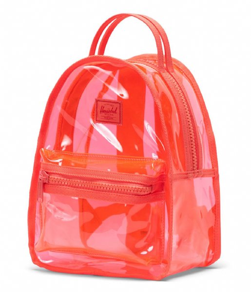 Herschel Supply Co. Dagrugzak Nova Mini Clear Bags Hot coral (04138) Herschel Supply Co. Dagrugzak Nova Mini Clear Bags Hot coral (04138)