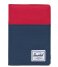 Herschel Supply Co.  Raynor Passport Holder RFID red navy woodland (03563)