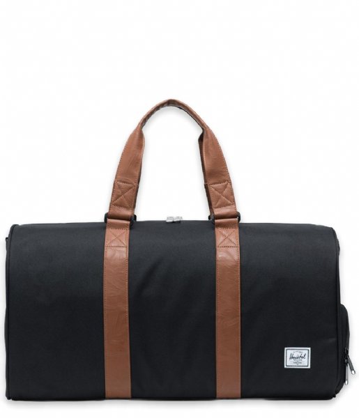 Herschel Supply Co.  Novel Mid-Volume Black/Tan Synthetic Leather (1)
