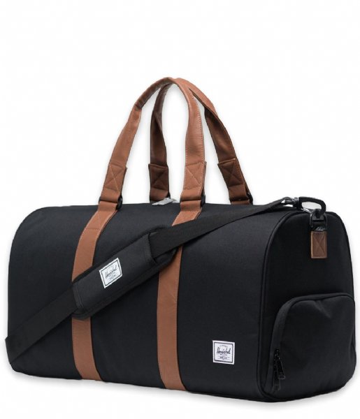 Herschel Supply Co.  Novel Mid-Volume Black/Tan Synthetic Leather (1)