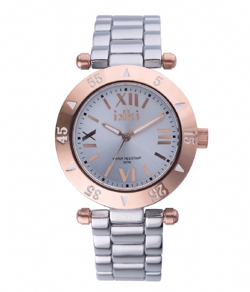 IKKI  Watch Daisy Silver Rose Gold silver color & rose gold color