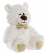 ITEM International Cuddly Toy Polyester Bear White