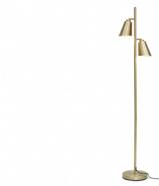 Its about RoMi Lampa stołowa Floor Lamp Iron Bremen 2-Shade Gold (BREMEN/F2/GO)