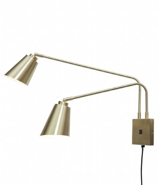 Its about RoMi  Wall Lamp Iron Bremen 2-Arm Gold (BREMEN/W2/GO)