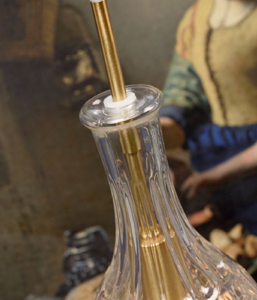 Its about RoMi Lampa wisząca Hanging Lamp Glass Brussels Drop Gold (BRUSSELS/HD/C)