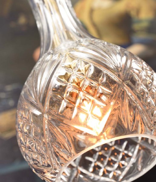Its about RoMi Lampa wisząca Hanging Lamp Glass Brussels Drop Gold (BRUSSELS/HD/C)