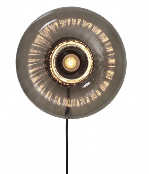 Its about RoMi  Wall Lamp Glass Brussels Round Black (BRUSSELS/W27/B)