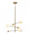 Its about RoMi Lampa wisząca Hanging Lamp Glass/Iron Carrara 3-Arm Gold Tinted Glass (CARRARA/H3/GO)