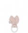 Jollein  Theeting Ring Silicone Bunny Ears Wild Rose