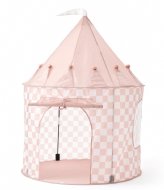 Kids Concept Play Tent Check Apricot Star Apricot Pink