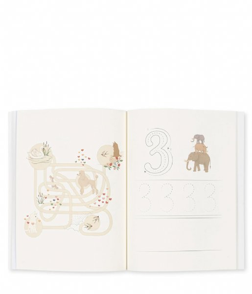 Konges Slojd  Activity Book With Color Pencils Off White