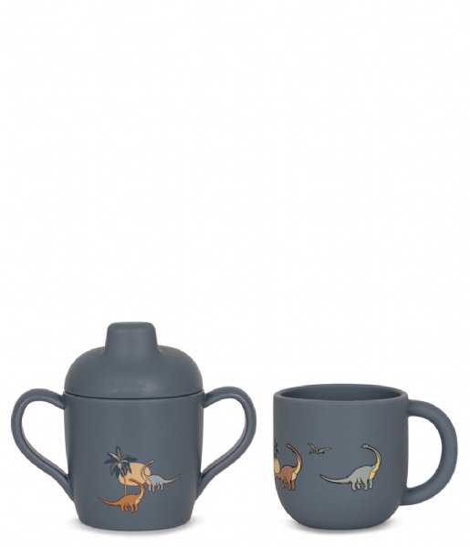 Konges Slojd  Silicone Sippy Cup & Cup Set Dino