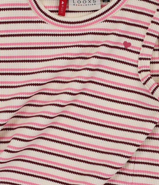 LOOXS Little  Little Knitted Sleeveless Top Pink Summer Stripe (798)