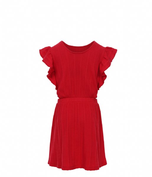 LOOXS Little  Little Ajour Dress Red (272)